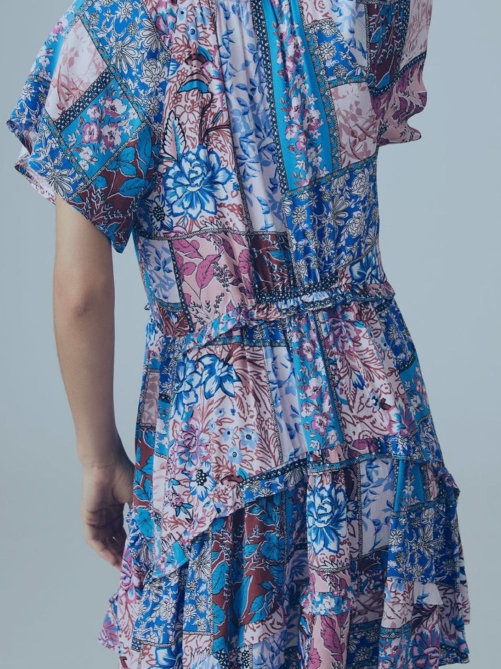 Anthropologie Robin Tiered Mini Dress, Size Extra Small - Picture 2 of 9